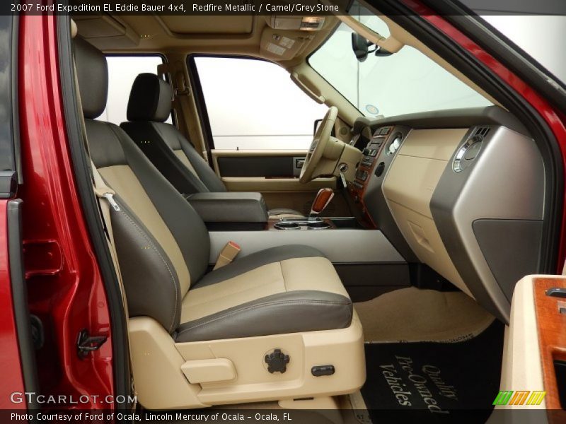 Redfire Metallic / Camel/Grey Stone 2007 Ford Expedition EL Eddie Bauer 4x4