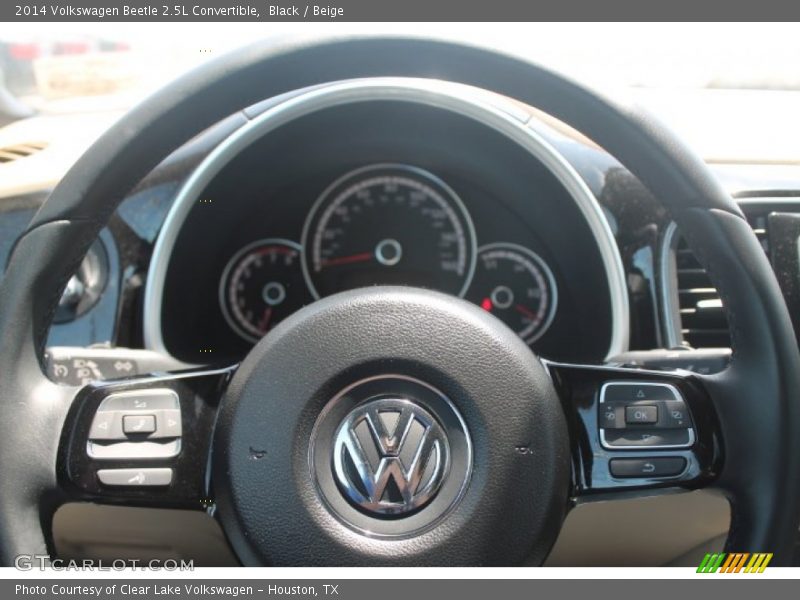 Black / Beige 2014 Volkswagen Beetle 2.5L Convertible