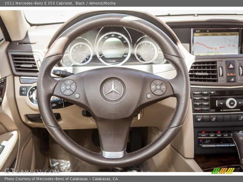 Black / Almond/Mocha 2011 Mercedes-Benz E 350 Cabriolet