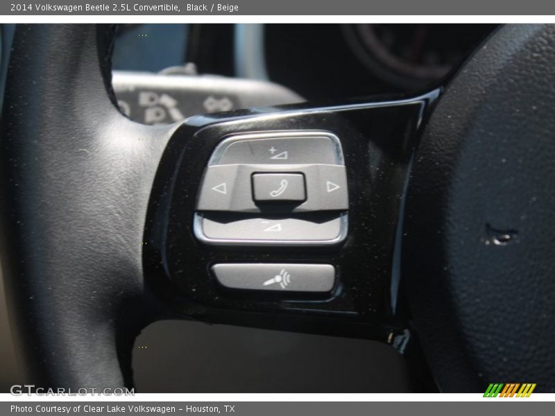 Black / Beige 2014 Volkswagen Beetle 2.5L Convertible
