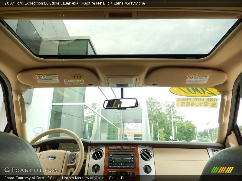 Redfire Metallic / Camel/Grey Stone 2007 Ford Expedition EL Eddie Bauer 4x4