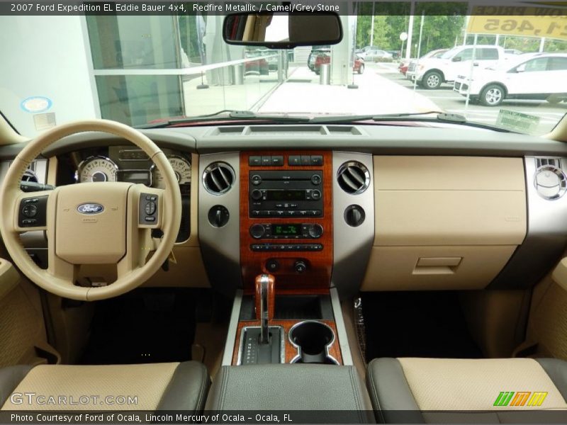 Redfire Metallic / Camel/Grey Stone 2007 Ford Expedition EL Eddie Bauer 4x4