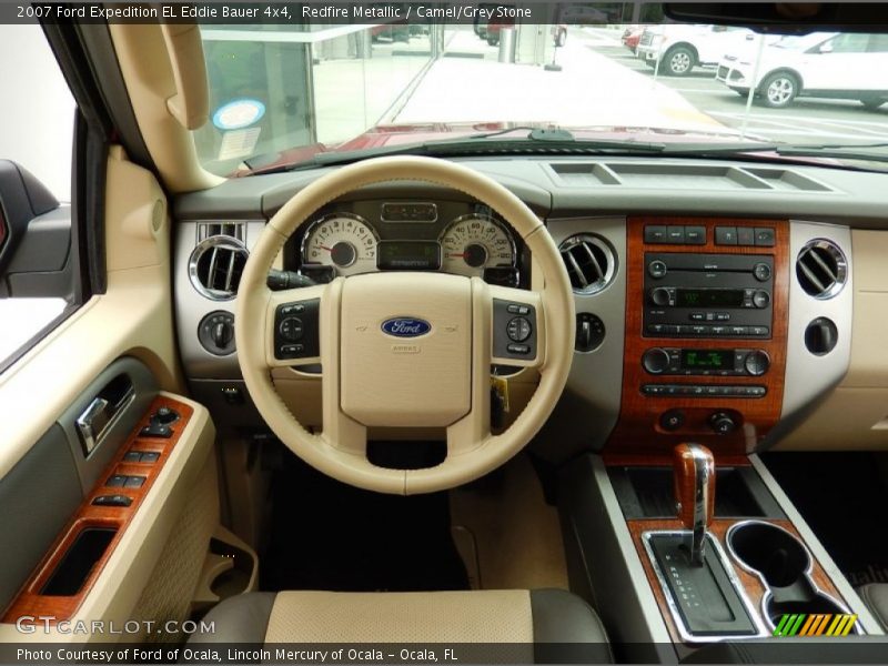 Redfire Metallic / Camel/Grey Stone 2007 Ford Expedition EL Eddie Bauer 4x4