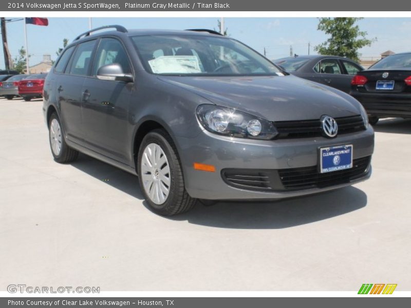 Platinum Gray Metallic / Titan Black 2014 Volkswagen Jetta S SportWagen
