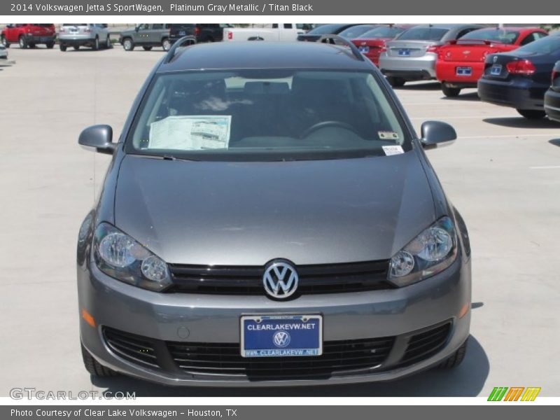 Platinum Gray Metallic / Titan Black 2014 Volkswagen Jetta S SportWagen