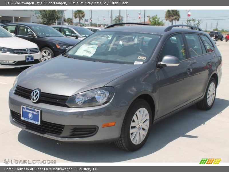 Platinum Gray Metallic / Titan Black 2014 Volkswagen Jetta S SportWagen