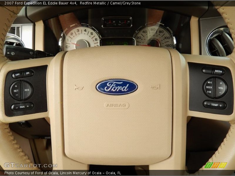 Redfire Metallic / Camel/Grey Stone 2007 Ford Expedition EL Eddie Bauer 4x4