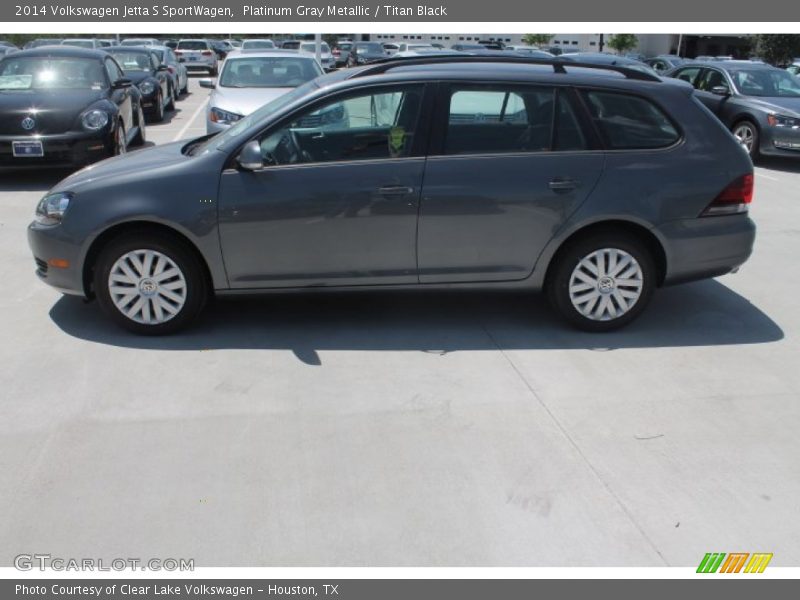 Platinum Gray Metallic / Titan Black 2014 Volkswagen Jetta S SportWagen