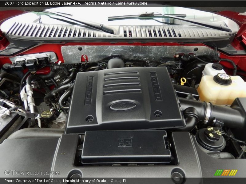 Redfire Metallic / Camel/Grey Stone 2007 Ford Expedition EL Eddie Bauer 4x4