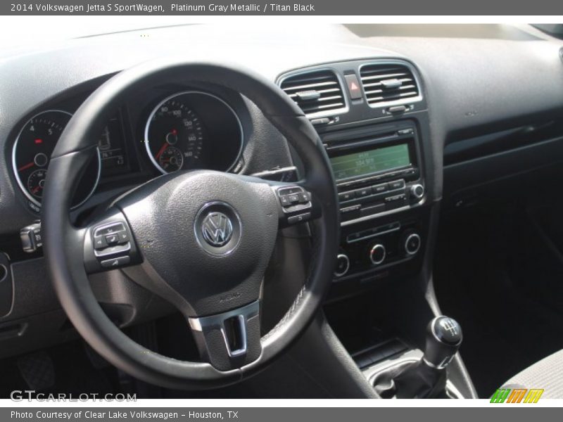 Platinum Gray Metallic / Titan Black 2014 Volkswagen Jetta S SportWagen