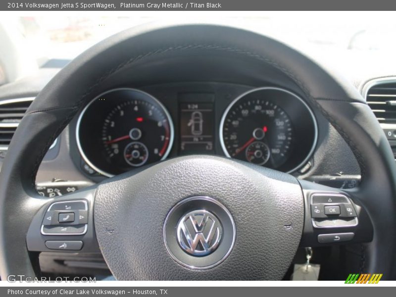 Platinum Gray Metallic / Titan Black 2014 Volkswagen Jetta S SportWagen
