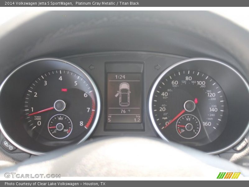Platinum Gray Metallic / Titan Black 2014 Volkswagen Jetta S SportWagen