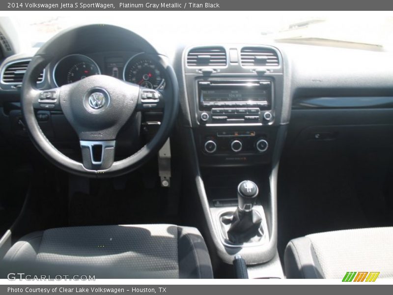 Platinum Gray Metallic / Titan Black 2014 Volkswagen Jetta S SportWagen