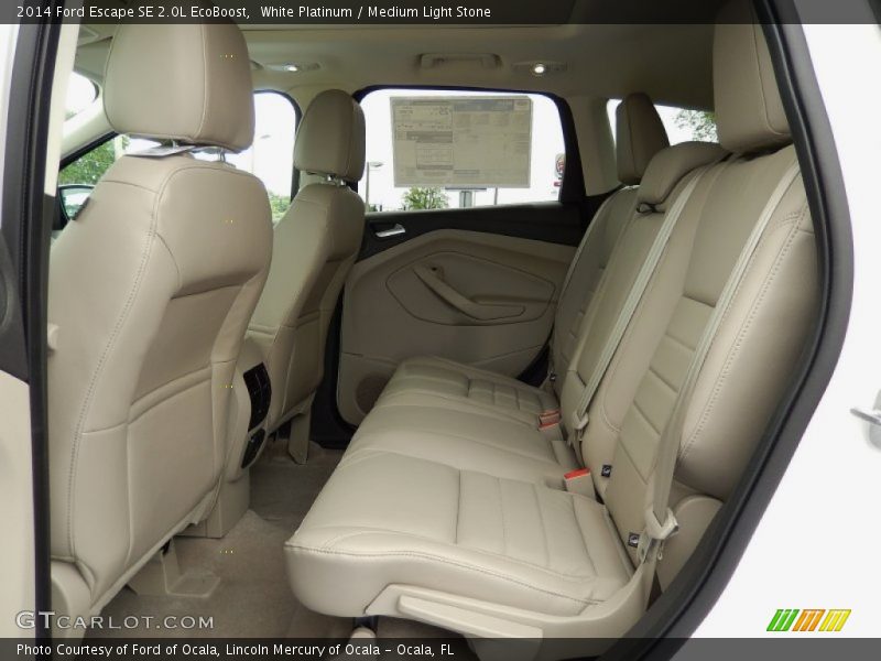 White Platinum / Medium Light Stone 2014 Ford Escape SE 2.0L EcoBoost