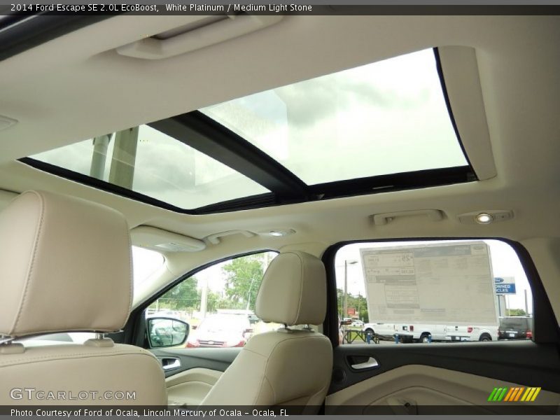 White Platinum / Medium Light Stone 2014 Ford Escape SE 2.0L EcoBoost