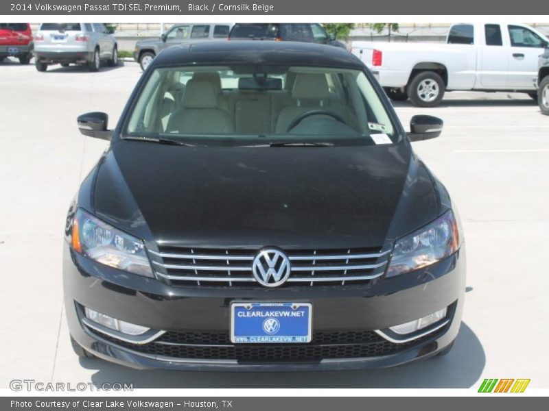 Black / Cornsilk Beige 2014 Volkswagen Passat TDI SEL Premium