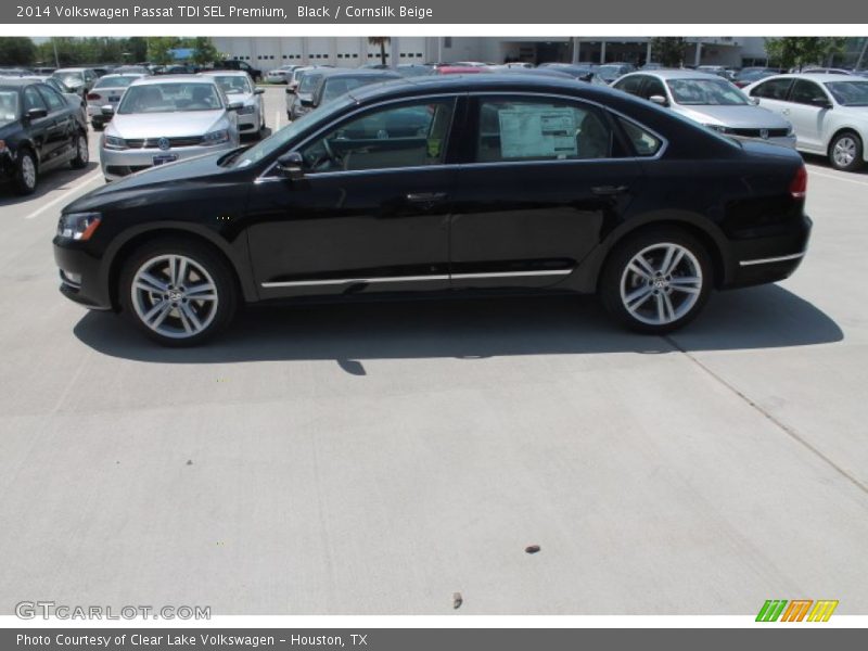 Black / Cornsilk Beige 2014 Volkswagen Passat TDI SEL Premium