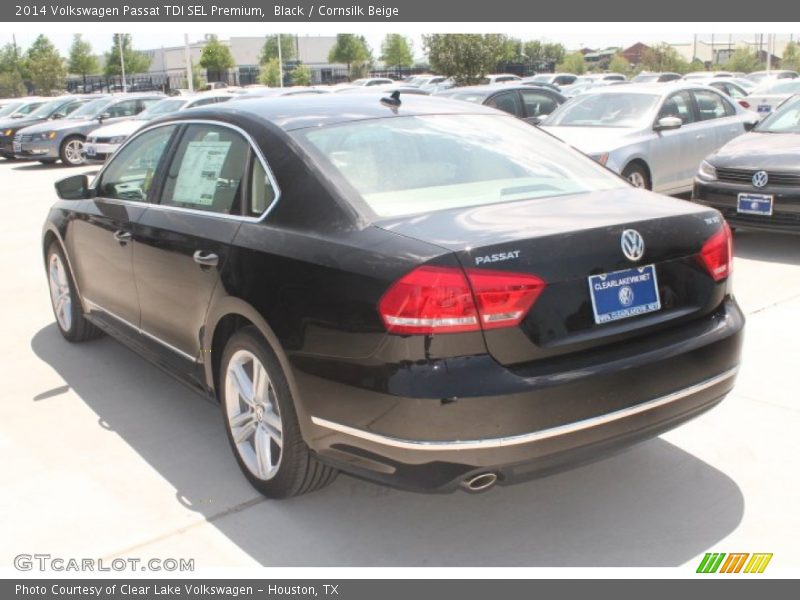 Black / Cornsilk Beige 2014 Volkswagen Passat TDI SEL Premium