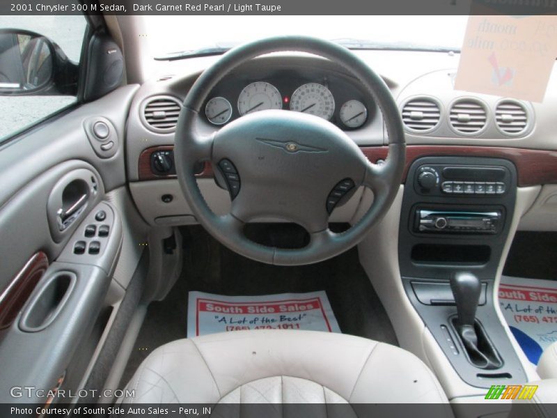 Dark Garnet Red Pearl / Light Taupe 2001 Chrysler 300 M Sedan