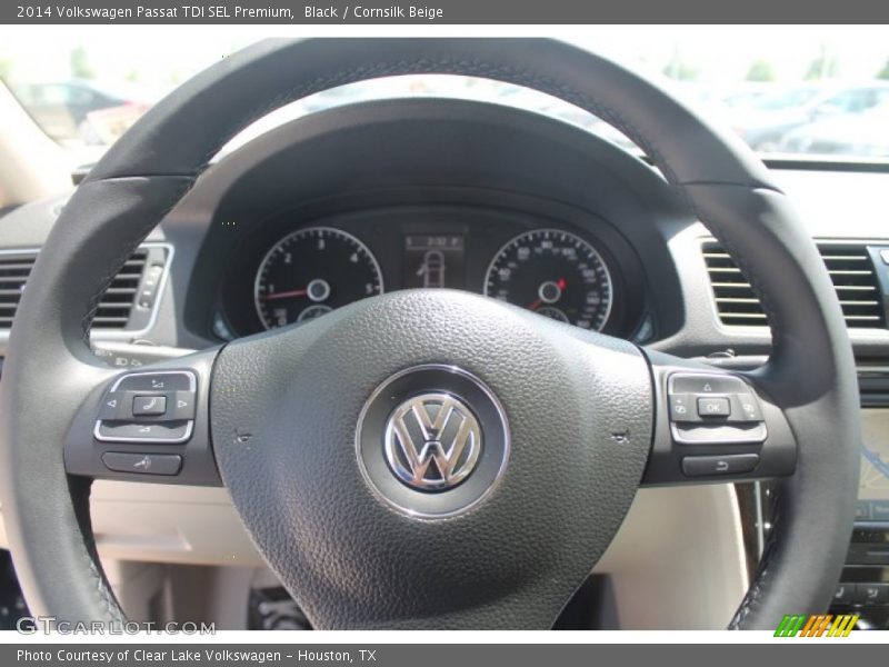 Black / Cornsilk Beige 2014 Volkswagen Passat TDI SEL Premium