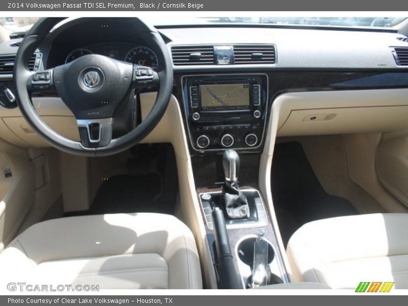 Black / Cornsilk Beige 2014 Volkswagen Passat TDI SEL Premium