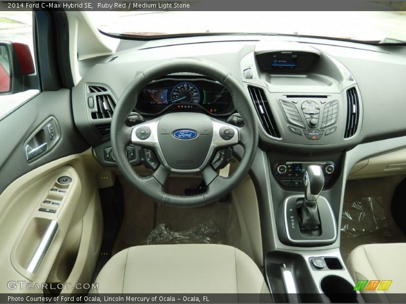 Ruby Red / Medium Light Stone 2014 Ford C-Max Hybrid SE