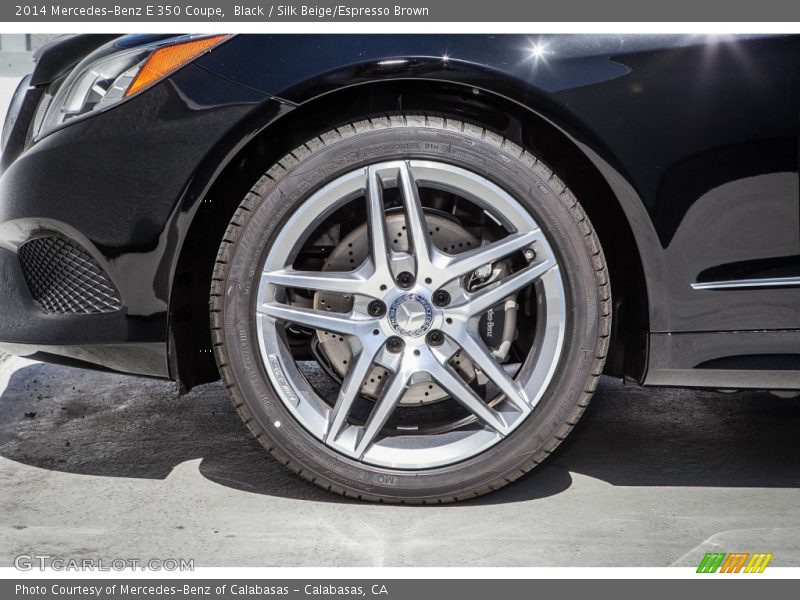 Black / Silk Beige/Espresso Brown 2014 Mercedes-Benz E 350 Coupe