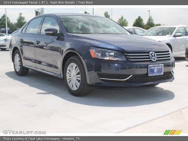 Night Blue Metallic / Titan Black 2014 Volkswagen Passat 1.8T S