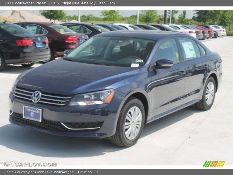 Night Blue Metallic / Titan Black 2014 Volkswagen Passat 1.8T S