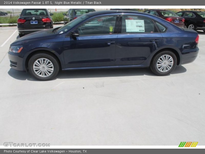 Night Blue Metallic / Titan Black 2014 Volkswagen Passat 1.8T S
