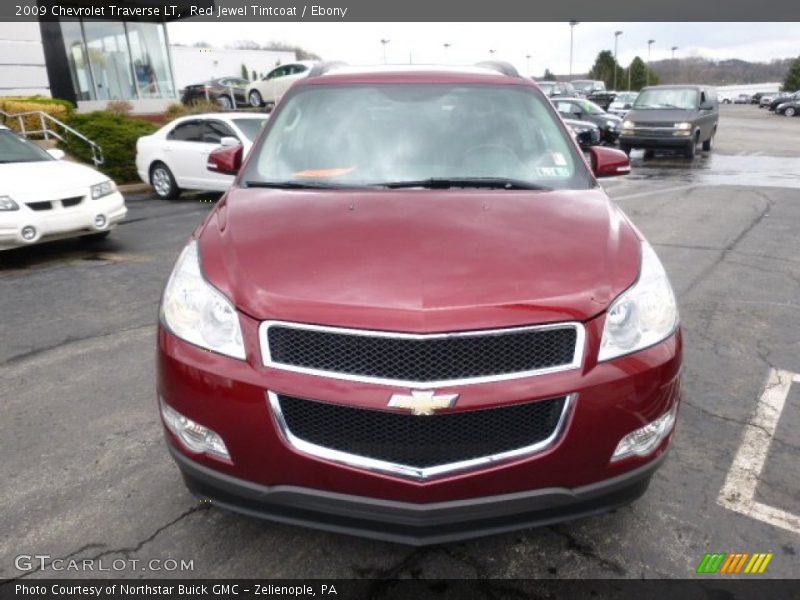 Red Jewel Tintcoat / Ebony 2009 Chevrolet Traverse LT