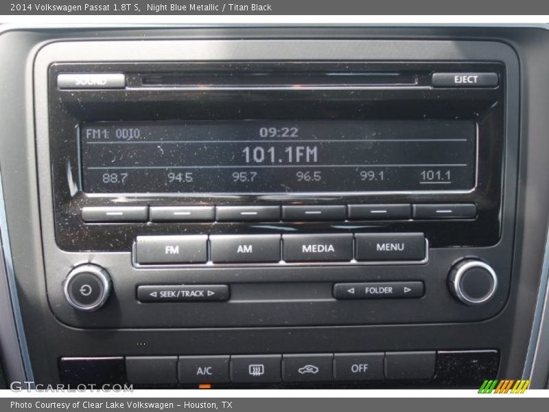 Night Blue Metallic / Titan Black 2014 Volkswagen Passat 1.8T S