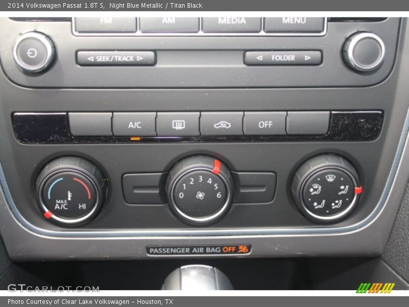 Night Blue Metallic / Titan Black 2014 Volkswagen Passat 1.8T S