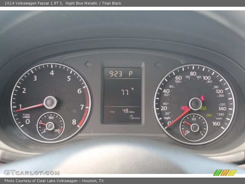 Night Blue Metallic / Titan Black 2014 Volkswagen Passat 1.8T S