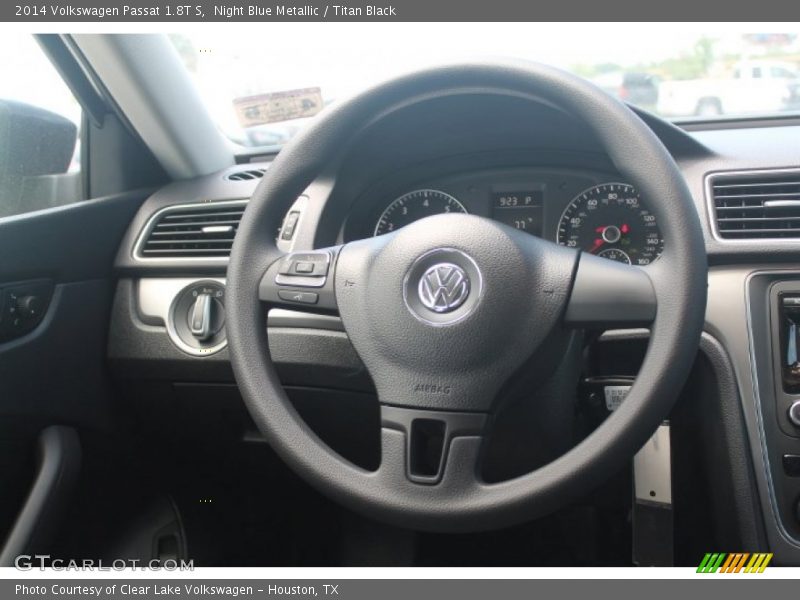 Night Blue Metallic / Titan Black 2014 Volkswagen Passat 1.8T S
