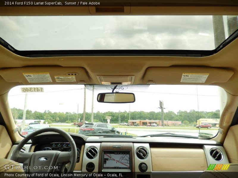 Sunroof of 2014 F150 Lariat SuperCab