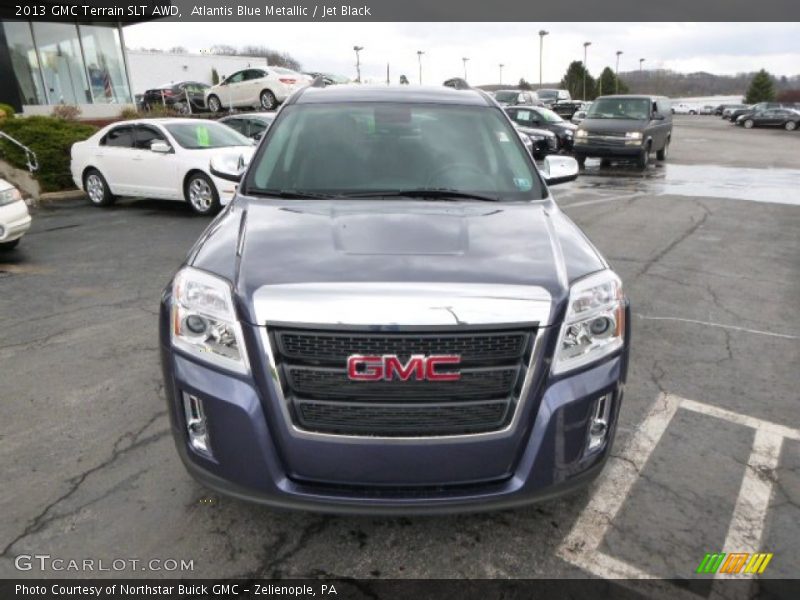 Atlantis Blue Metallic / Jet Black 2013 GMC Terrain SLT AWD