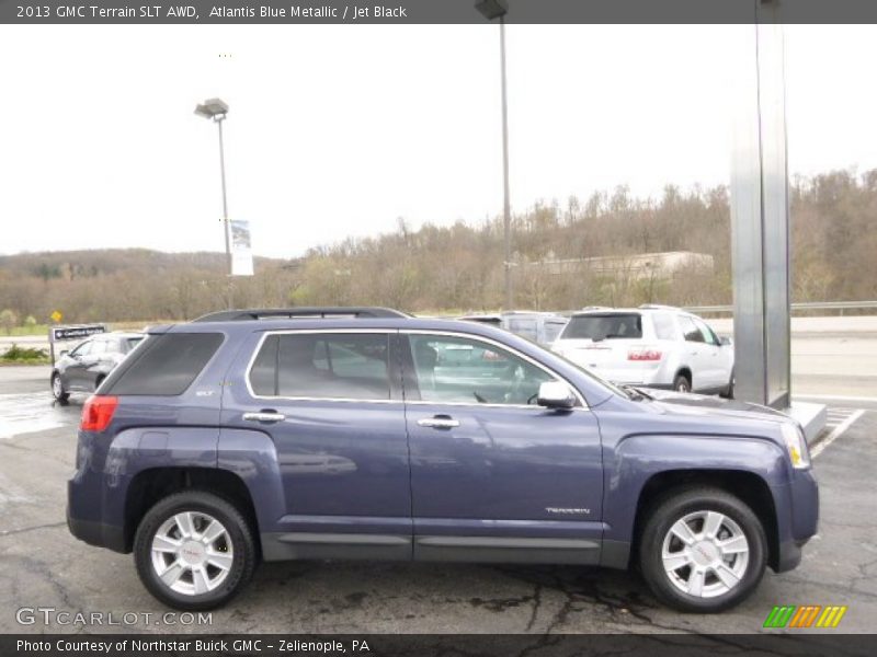 Atlantis Blue Metallic / Jet Black 2013 GMC Terrain SLT AWD