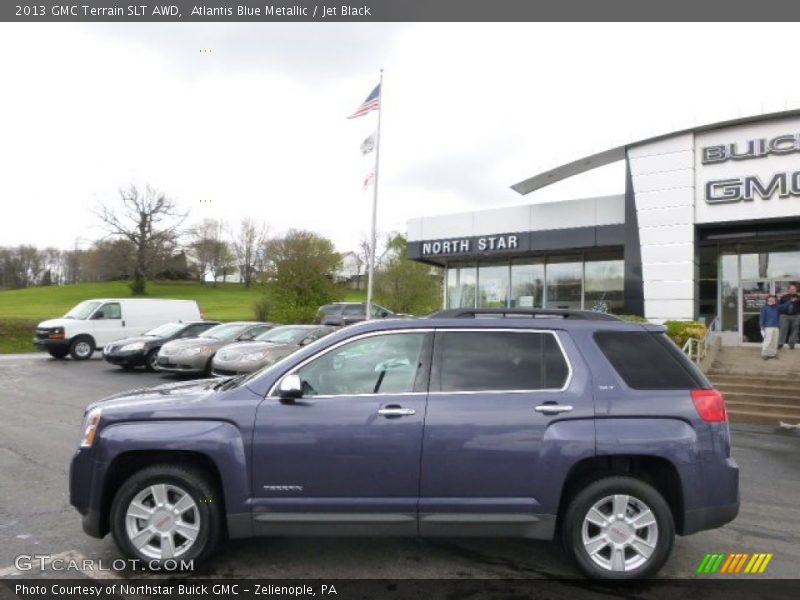 Atlantis Blue Metallic / Jet Black 2013 GMC Terrain SLT AWD