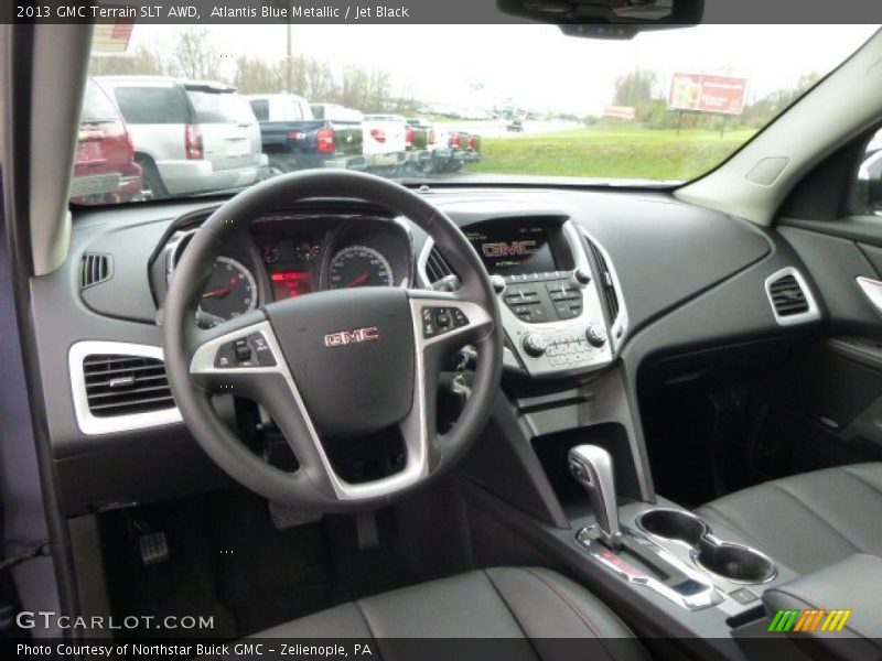 Atlantis Blue Metallic / Jet Black 2013 GMC Terrain SLT AWD