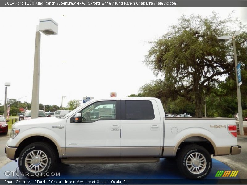 Oxford White / King Ranch Chaparral/Pale Adobe 2014 Ford F150 King Ranch SuperCrew 4x4