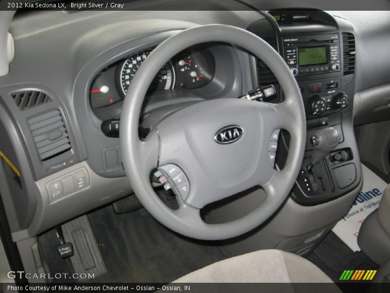 Bright Silver / Gray 2012 Kia Sedona LX