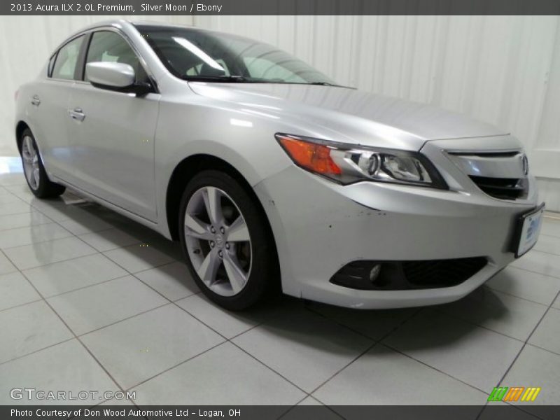 Silver Moon / Ebony 2013 Acura ILX 2.0L Premium