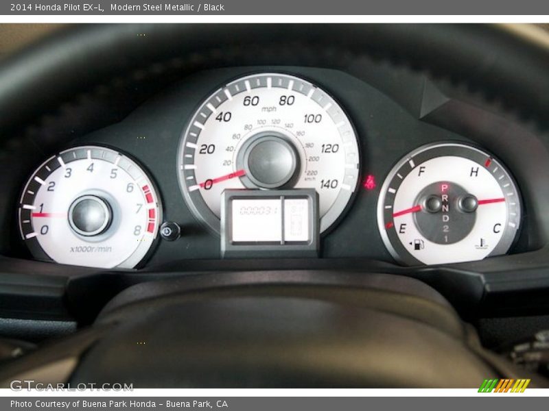 Modern Steel Metallic / Black 2014 Honda Pilot EX-L
