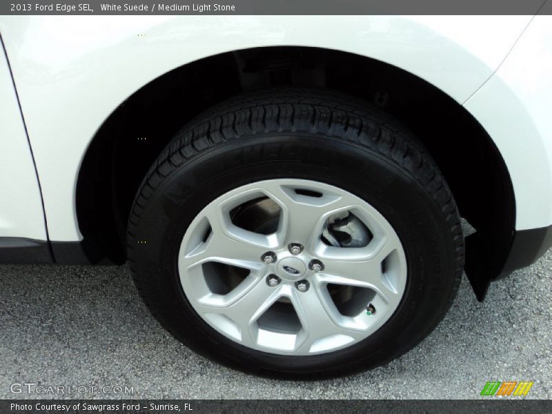 White Suede / Medium Light Stone 2013 Ford Edge SEL