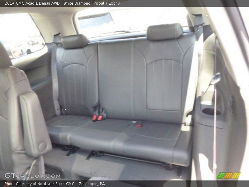 White Diamond Tricoat / Ebony 2014 GMC Acadia Denali AWD