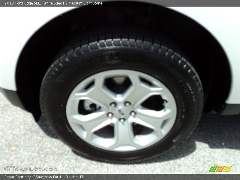 White Suede / Medium Light Stone 2013 Ford Edge SEL