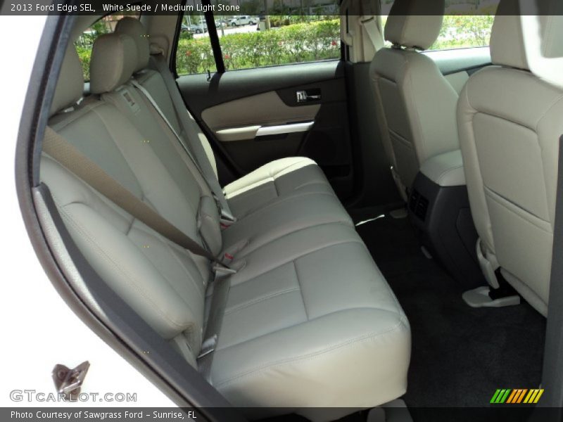 White Suede / Medium Light Stone 2013 Ford Edge SEL