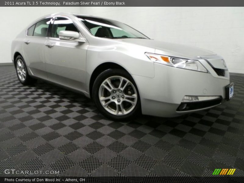 Paladium Silver Pearl / Ebony Black 2011 Acura TL 3.5 Technology