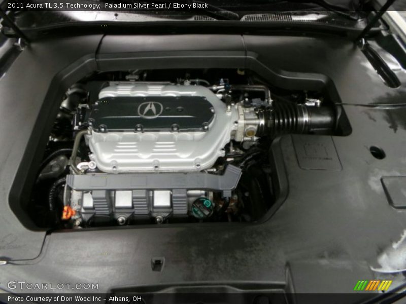 Paladium Silver Pearl / Ebony Black 2011 Acura TL 3.5 Technology